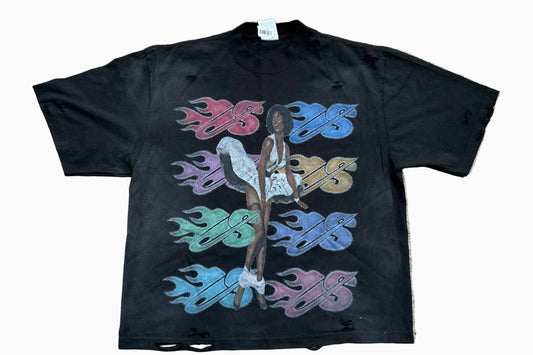 BLACK SKRRT LYFE TEE