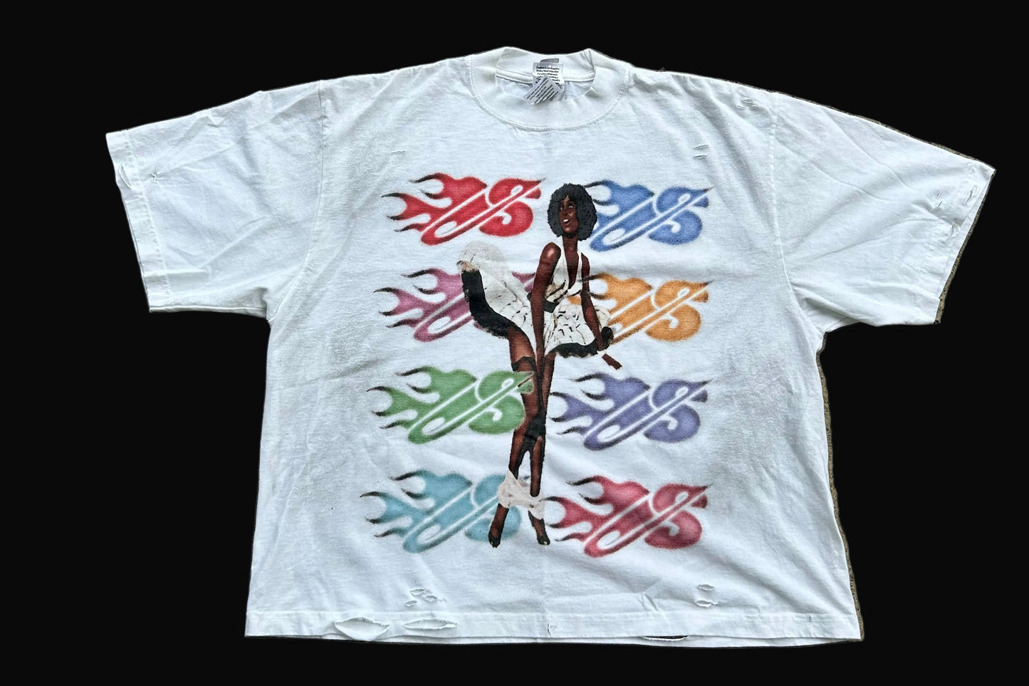 WHITE SKRRT LYFE TEE