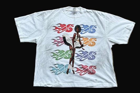 WHITE SKRRT LYFE TEE
